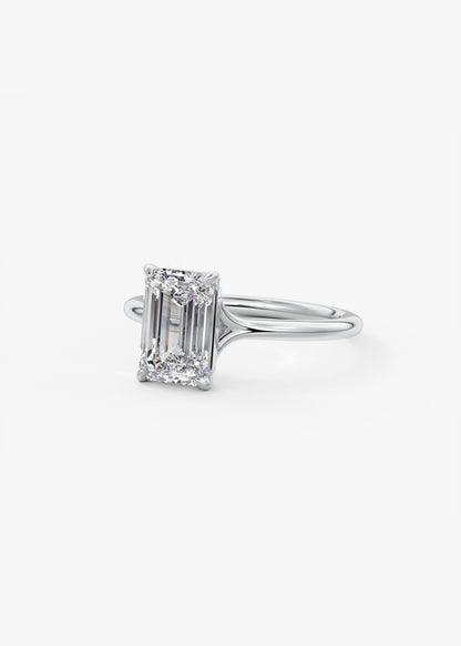 Oval Solitaire With Raised Basket Gallery Lab Grown Diamond Engagement Ring