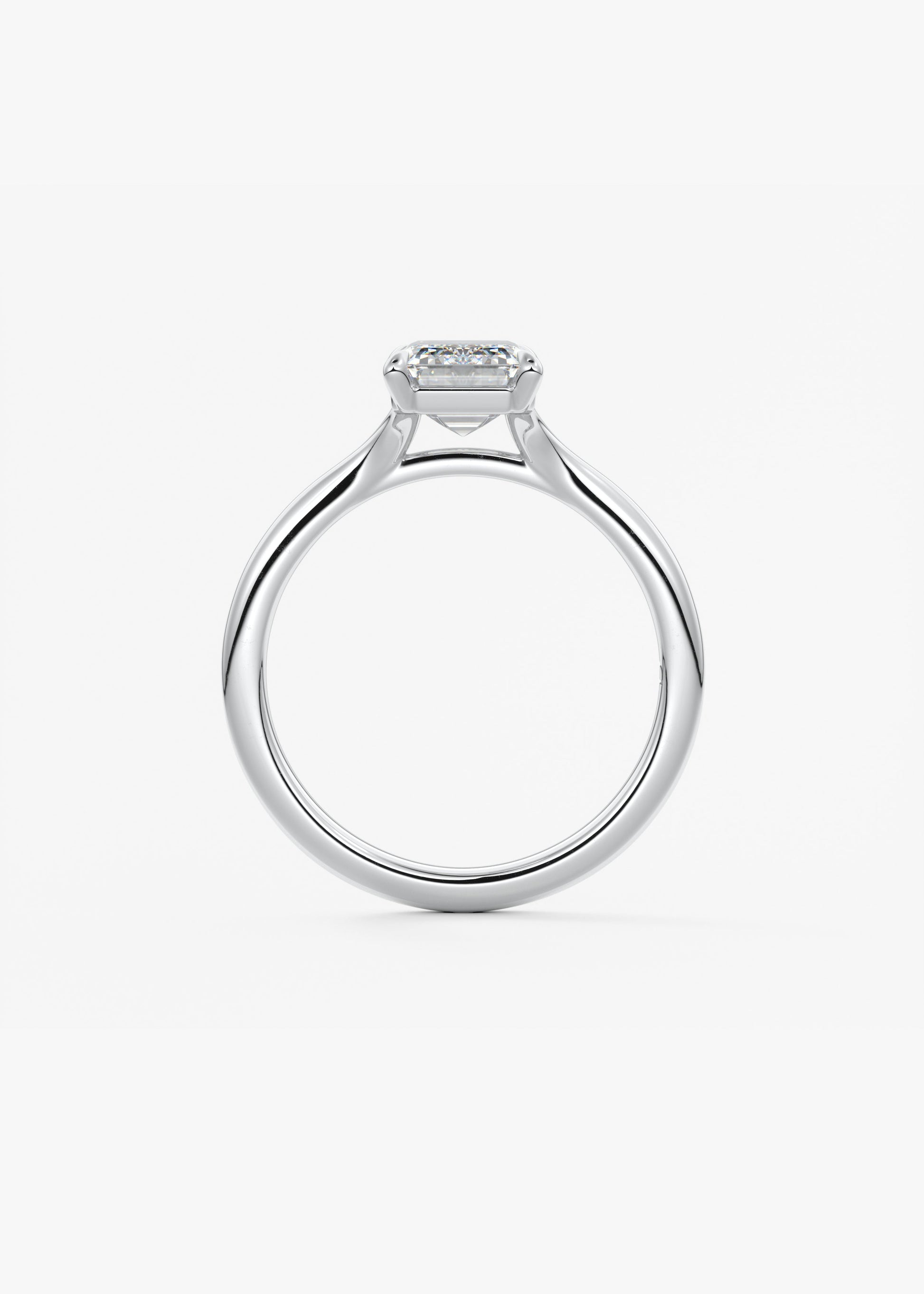 Oval Solitaire With Raised Basket Gallery Lab Grown Diamond Engagement Ring