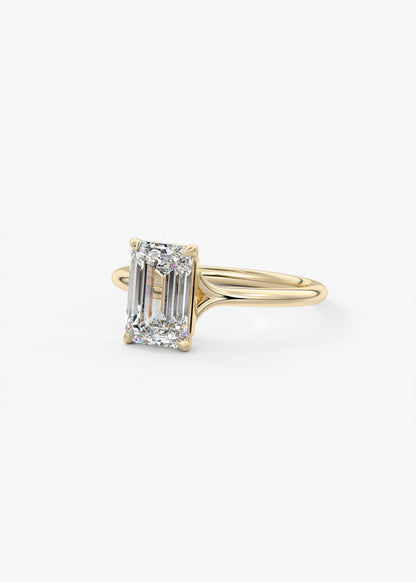 Oval Solitaire With Raised Basket Gallery Lab Grown Diamond Engagement Ring