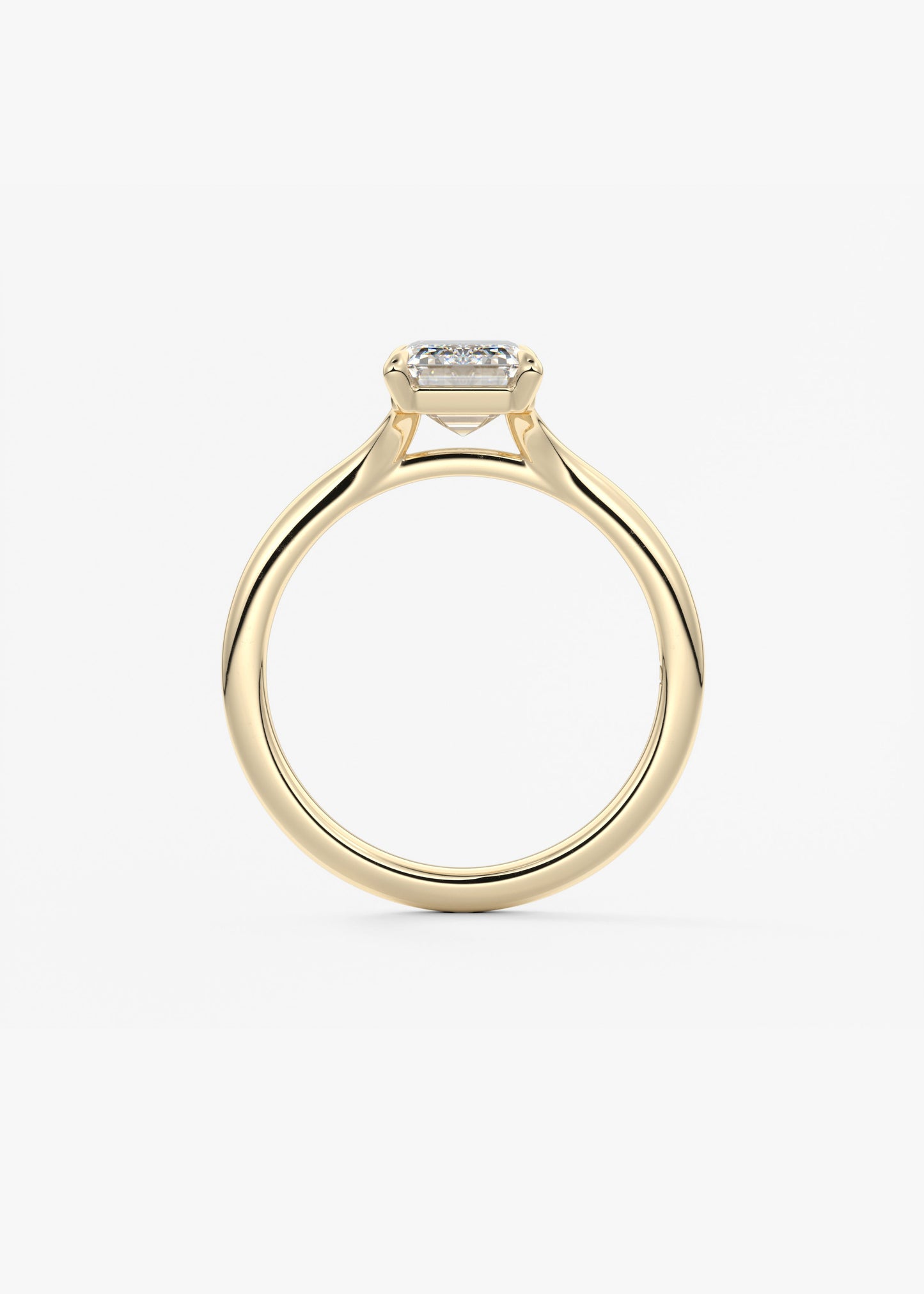 Oval Solitaire With Raised Basket Gallery Lab Grown Diamond Engagement Ring