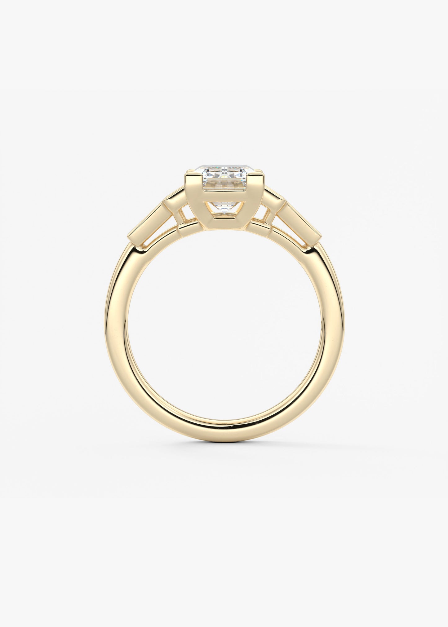 Oval Solitaire With Raised Basket Gallery Lab Grown Diamond Engagement Ring