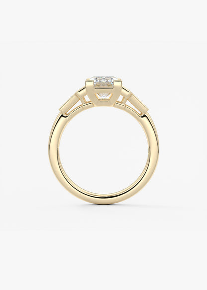 Oval Solitaire With Raised Basket Gallery Lab Grown Diamond Engagement Ring