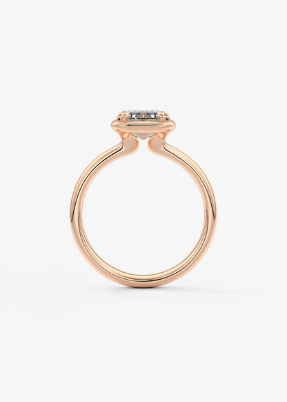 Oval Solitaire With Raised Basket Gallery Lab Grown Diamond Engagement Ring