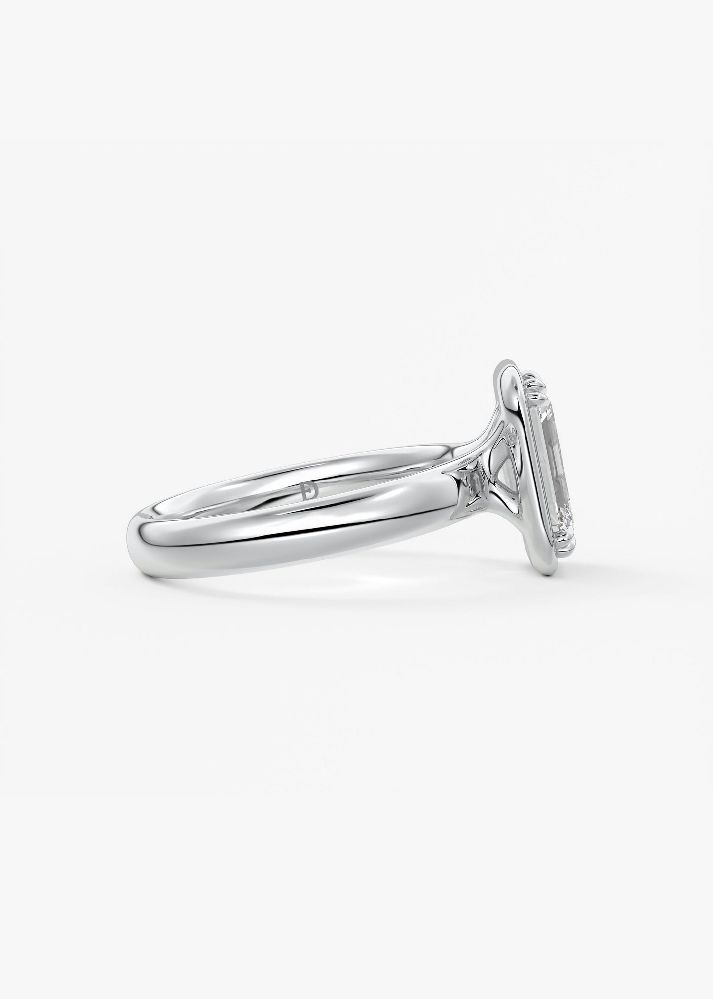 Oval Solitaire With Raised Basket Gallery Lab Grown Diamond Engagement Ring