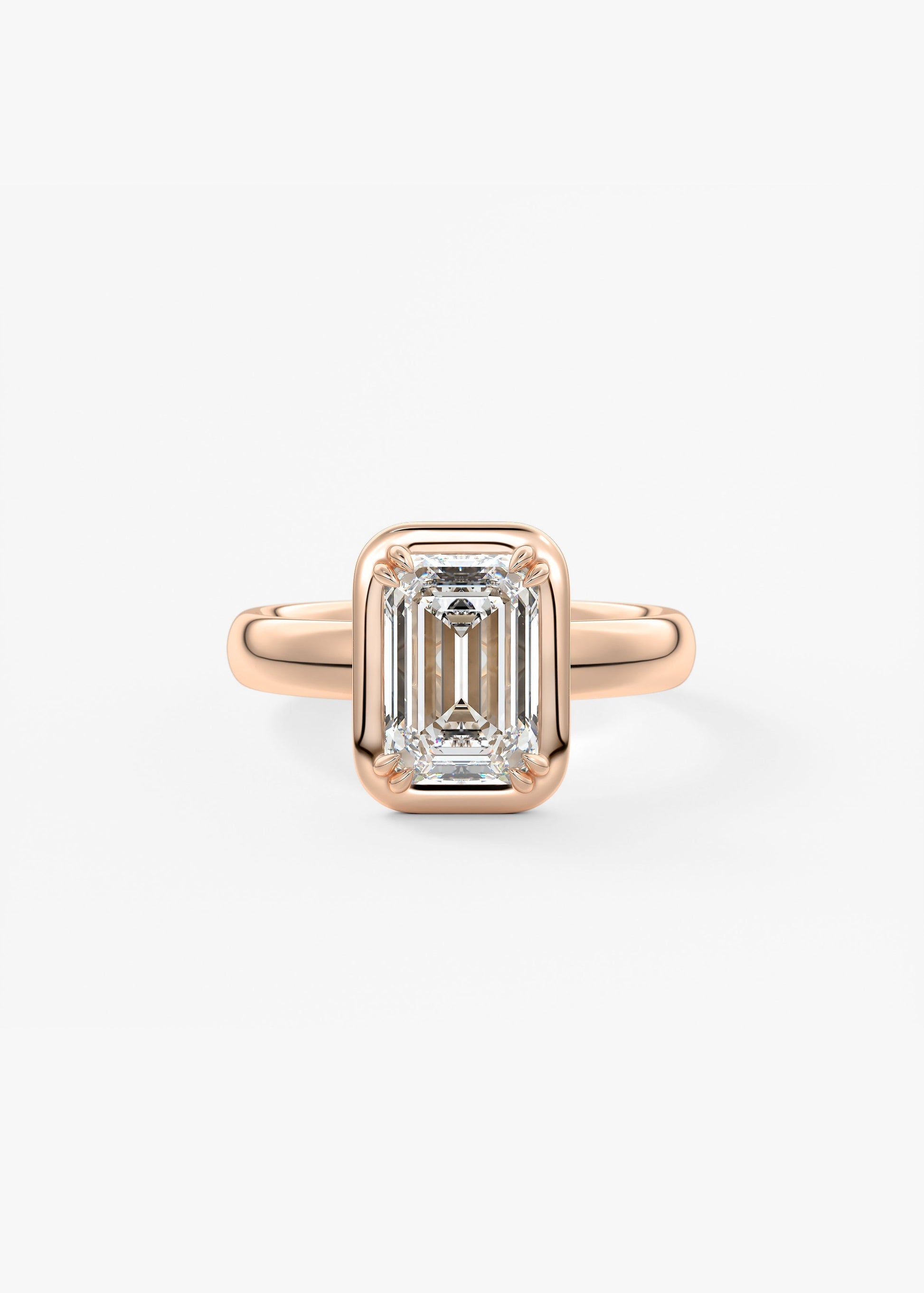 Oval Solitaire With Raised Basket Gallery Lab Grown Diamond Engagement Ring