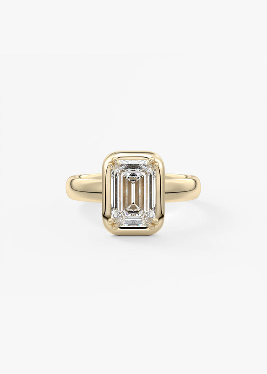 Oval Solitaire With Raised Basket Gallery Lab Grown Diamond Engagement Ring