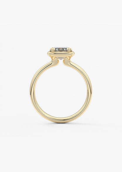 Oval Solitaire With Raised Basket Gallery Lab Grown Diamond Engagement Ring