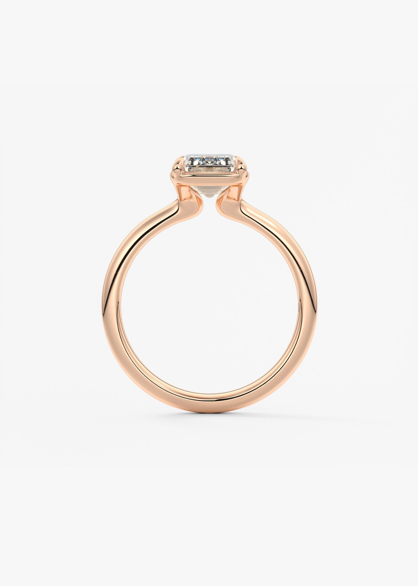 Oval Solitaire With Raised Basket Gallery Lab Grown Diamond Engagement Ring