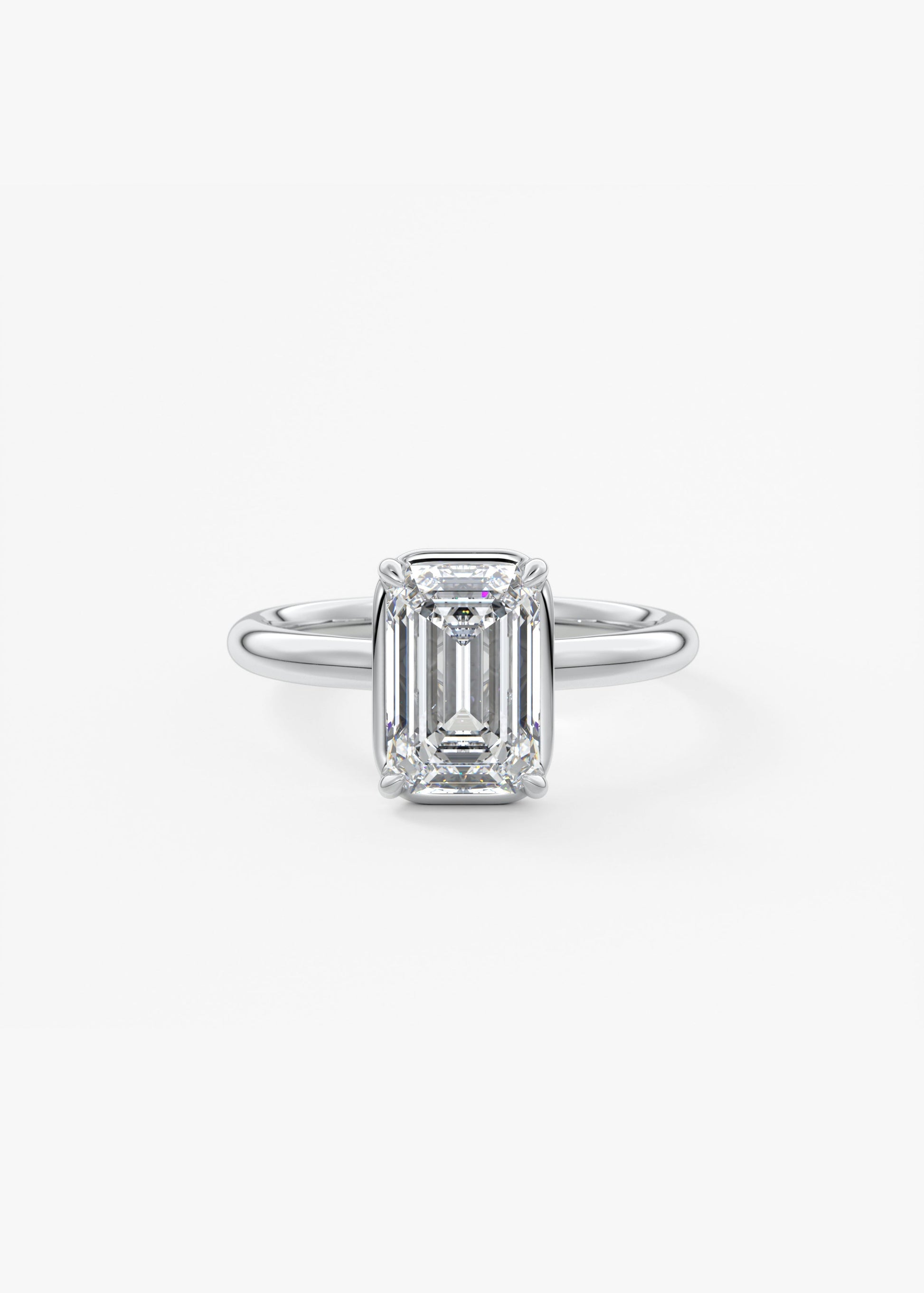 Oval Solitaire With Raised Basket Gallery Lab Grown Diamond Engagement Ring