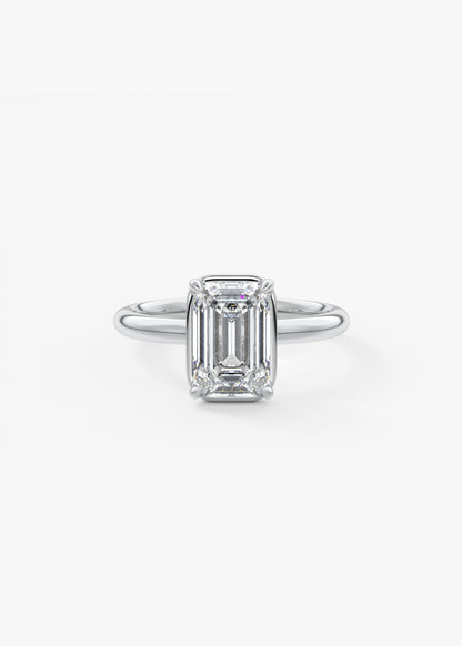 Oval Solitaire With Raised Basket Gallery Lab Grown Diamond Engagement Ring