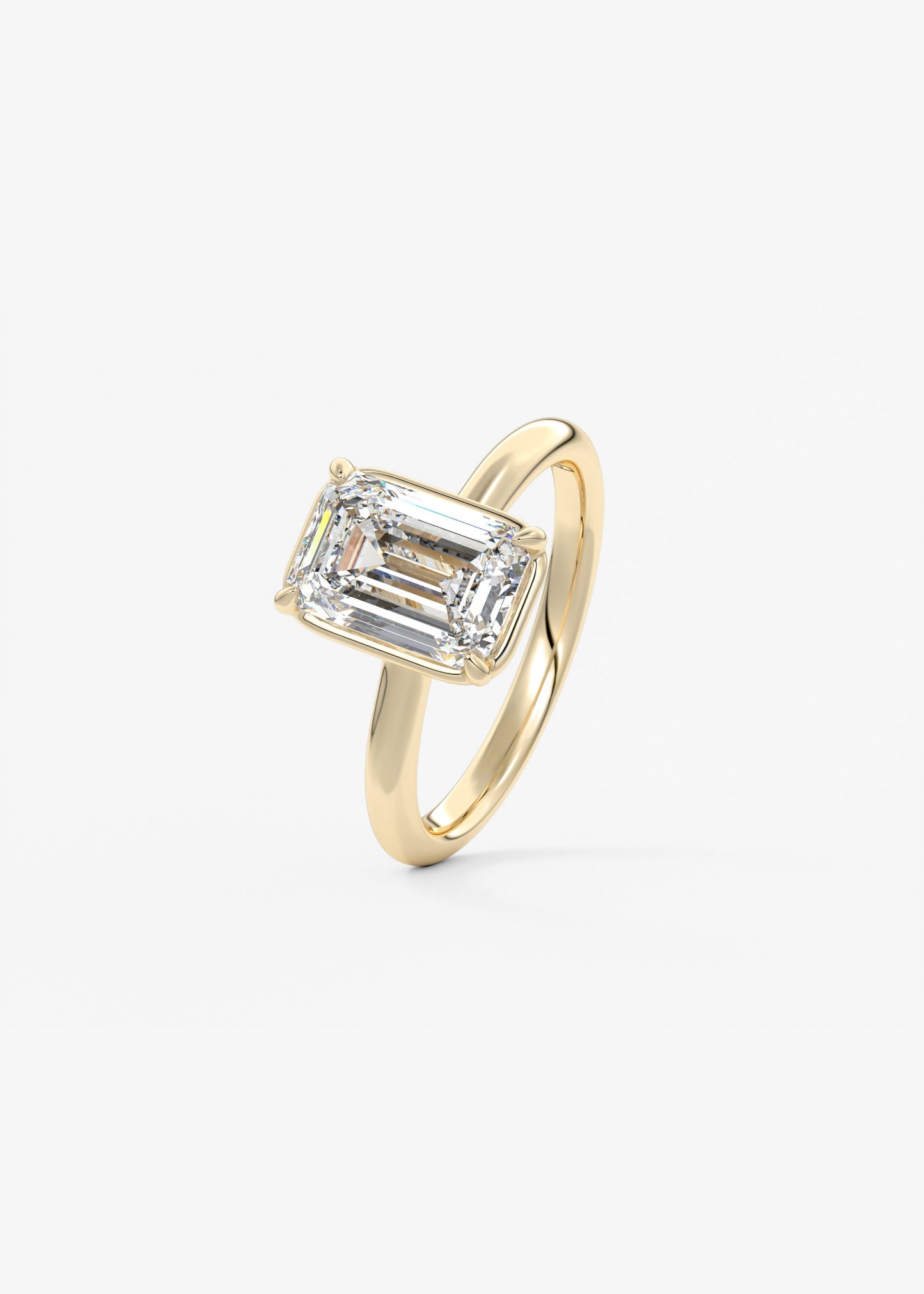 Oval Solitaire With Raised Basket Gallery Lab Grown Diamond Engagement Ring