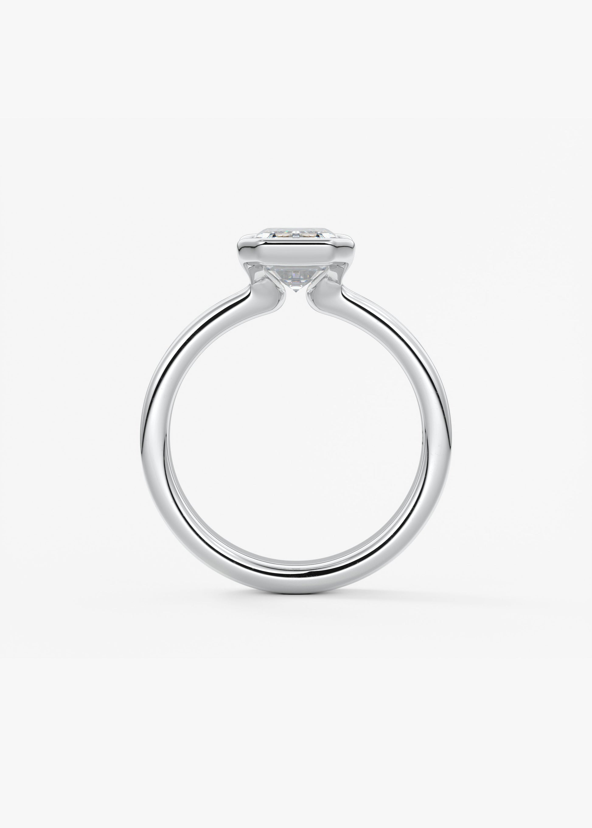 Oval Solitaire With Raised Basket Gallery Lab Grown Diamond Engagement Ring