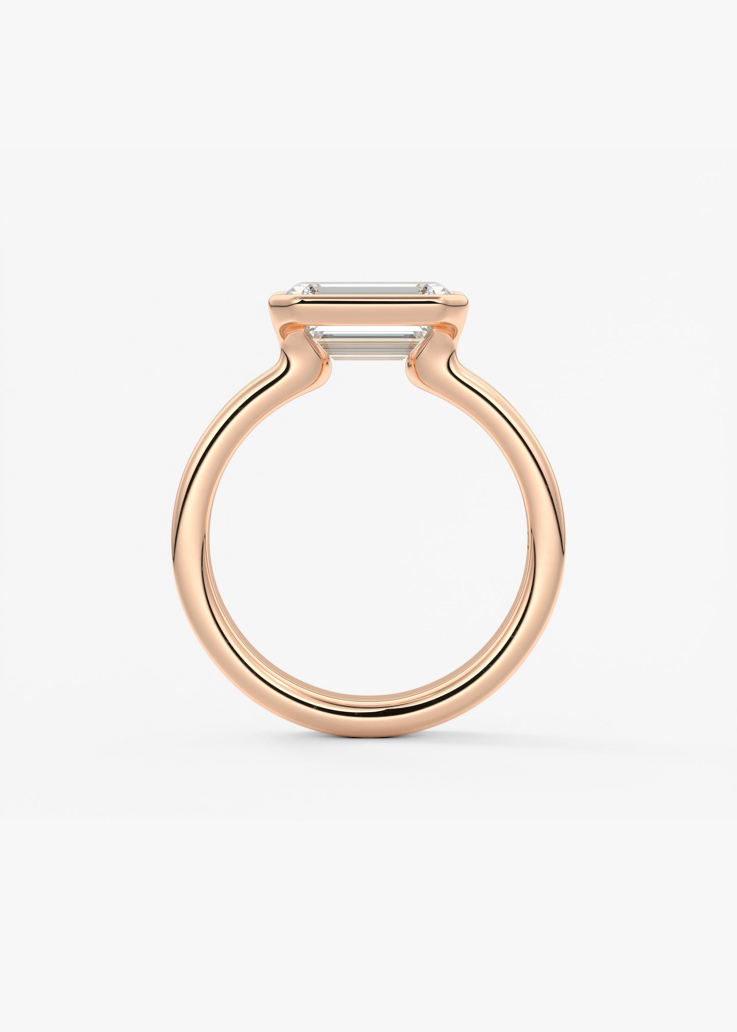 Oval Solitaire With Raised Basket Gallery Lab Grown Diamond Engagement Ring