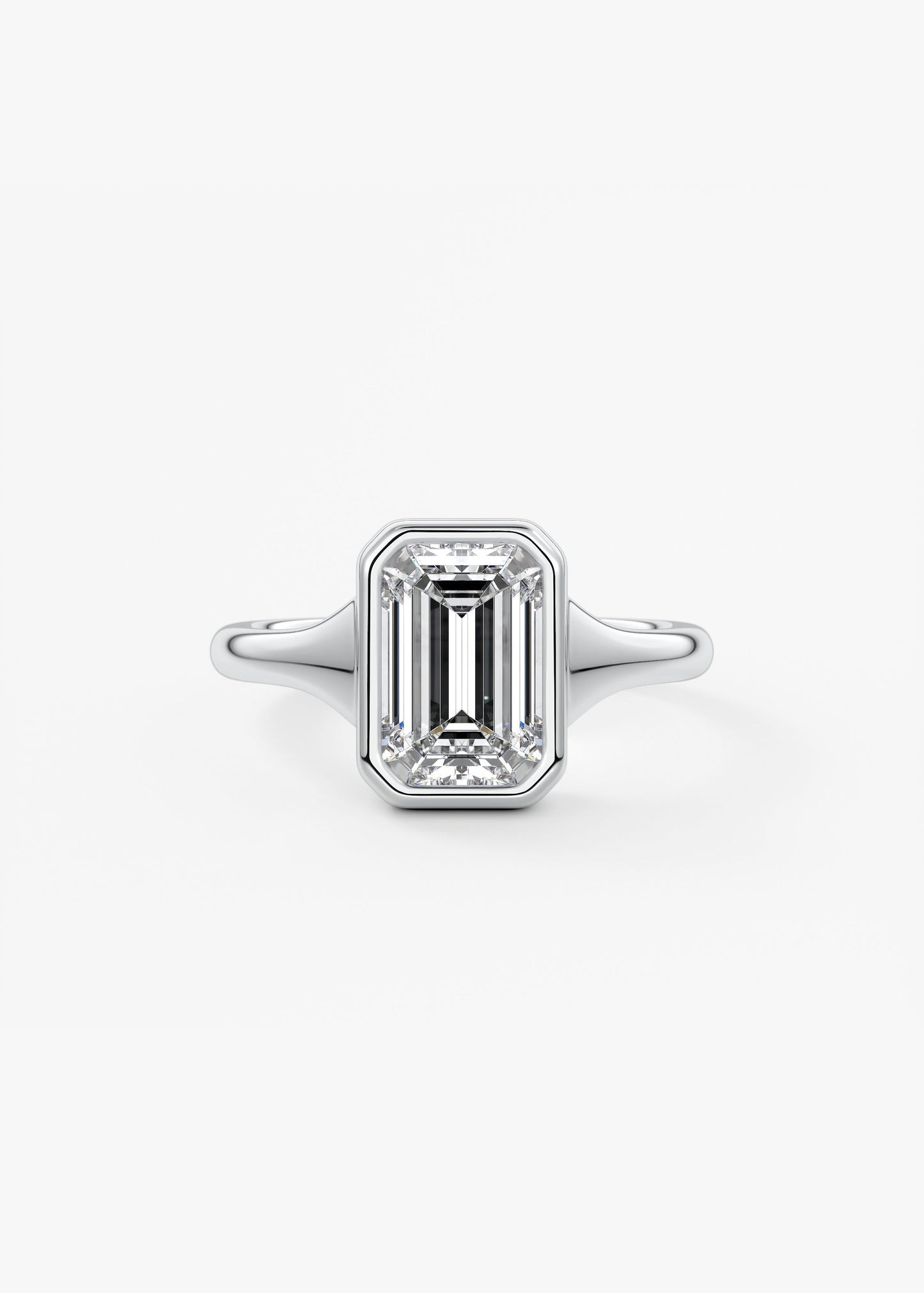 Oval Solitaire With Raised Basket Gallery Lab Grown Diamond Engagement Ring