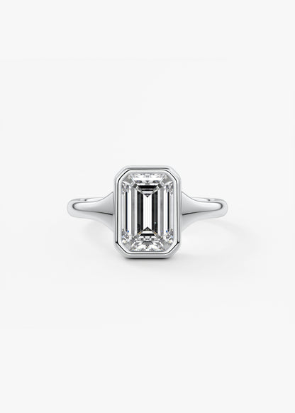 Oval Solitaire With Raised Basket Gallery Lab Grown Diamond Engagement Ring
