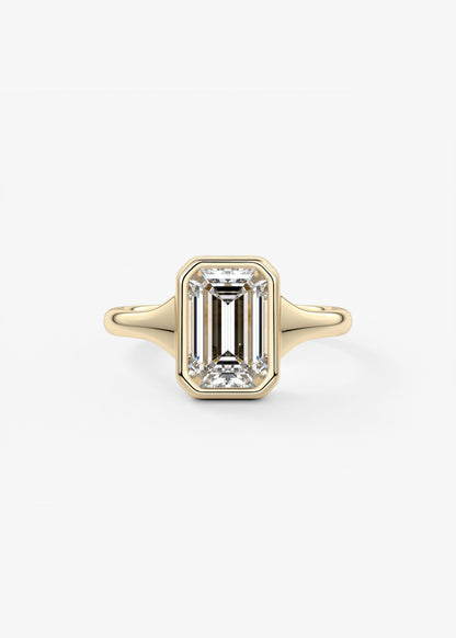 Oval Solitaire With Raised Basket Gallery Lab Grown Diamond Engagement Ring