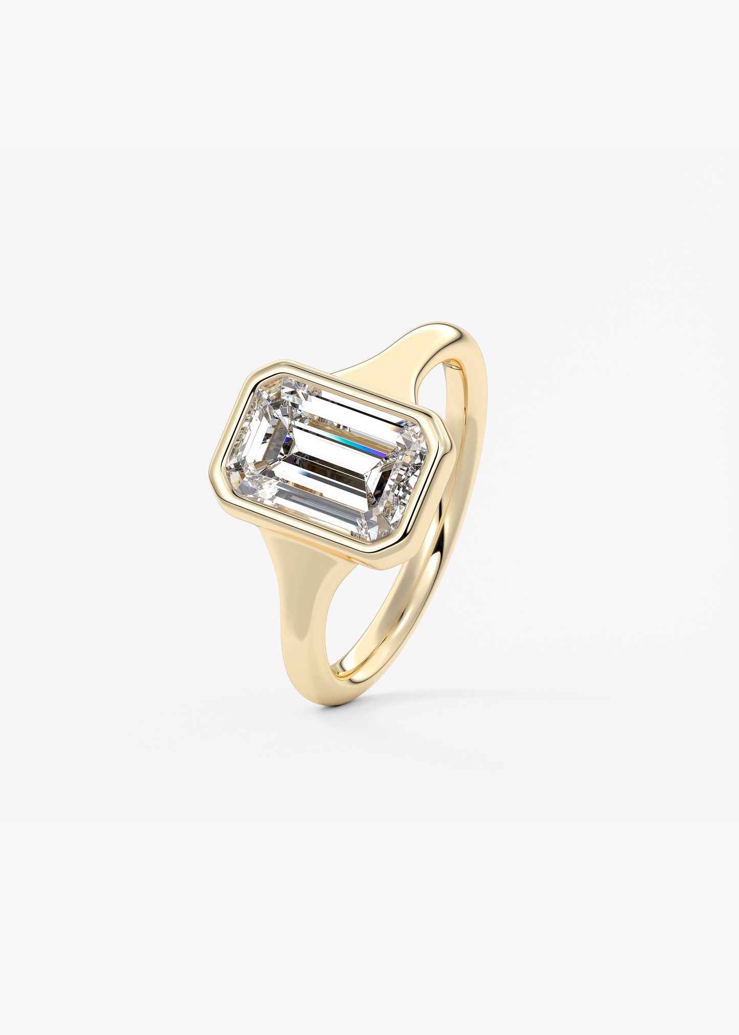 Oval Solitaire With Raised Basket Gallery Lab Grown Diamond Engagement Ring