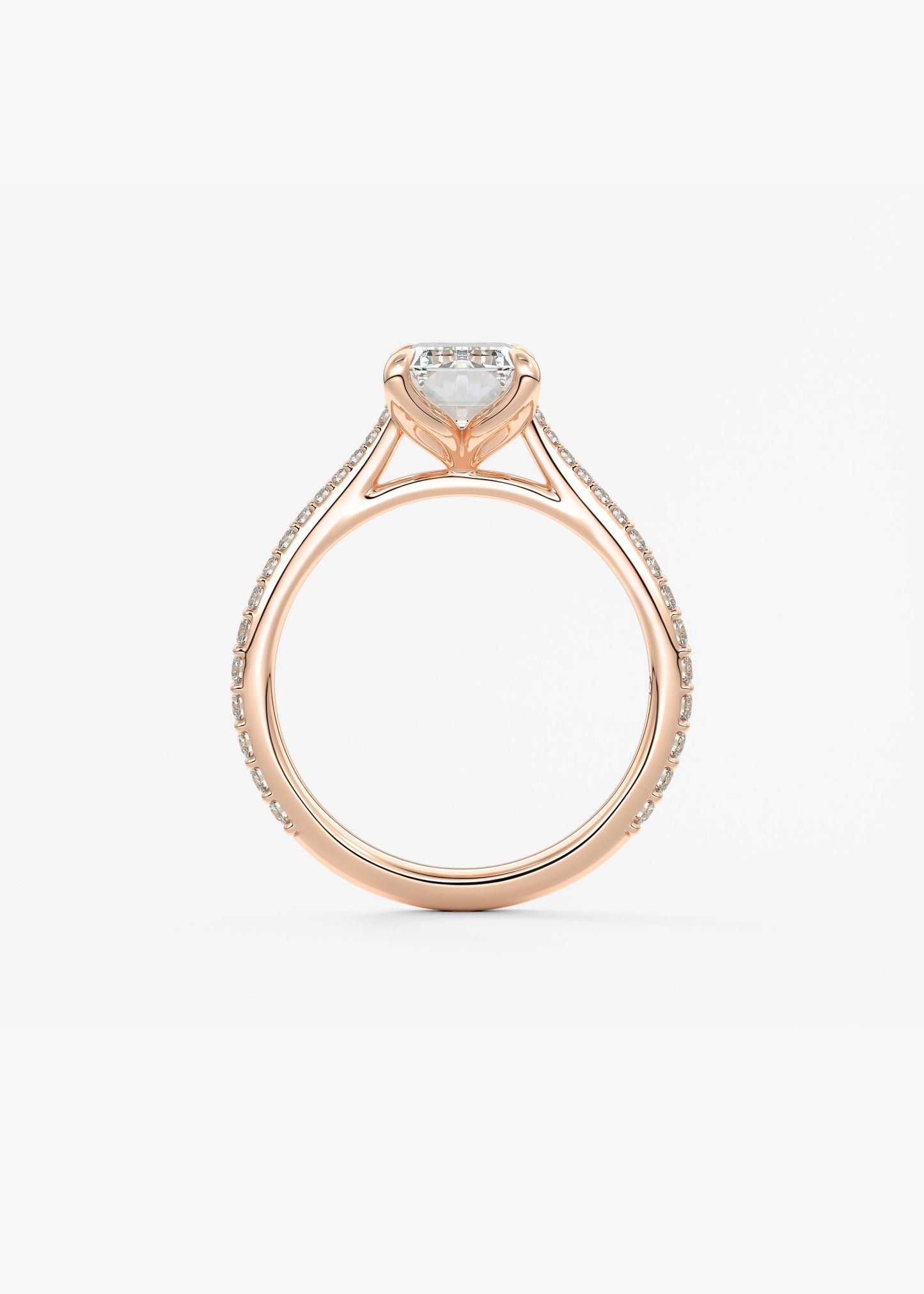 Oval Solitaire With Raised Basket Gallery Lab Grown Diamond Engagement Ring
