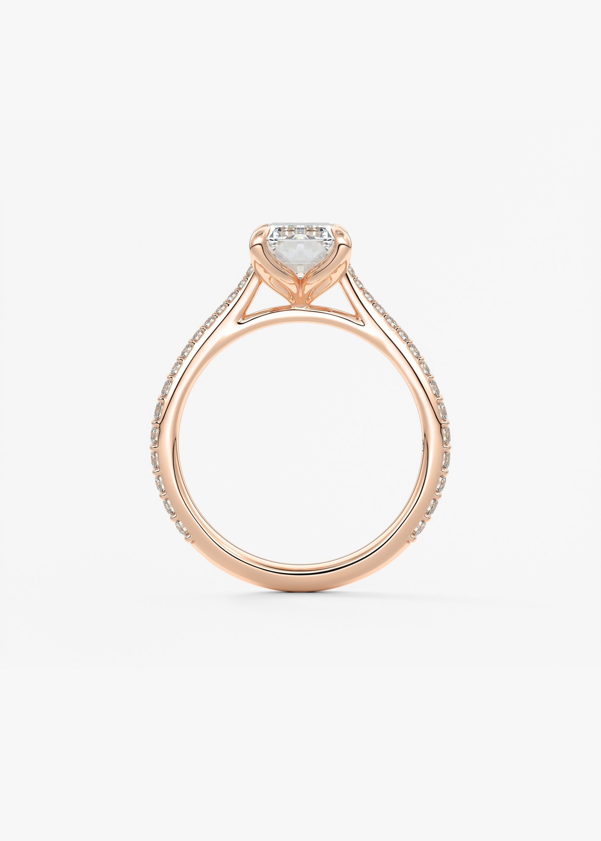 Oval Solitaire With Raised Basket Gallery Lab Grown Diamond Engagement Ring