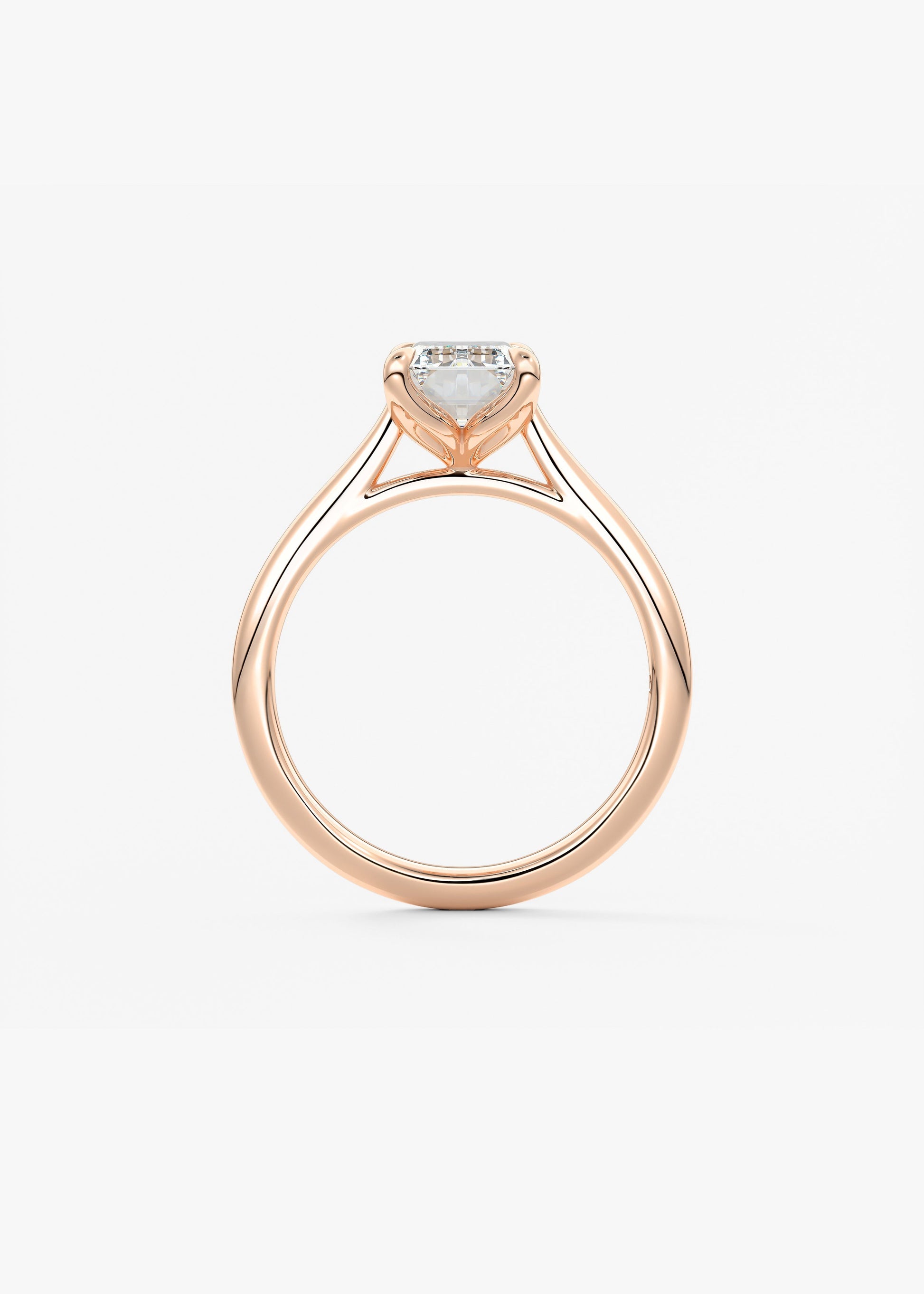 Oval Solitaire With Raised Basket Gallery Lab Grown Diamond Engagement Ring