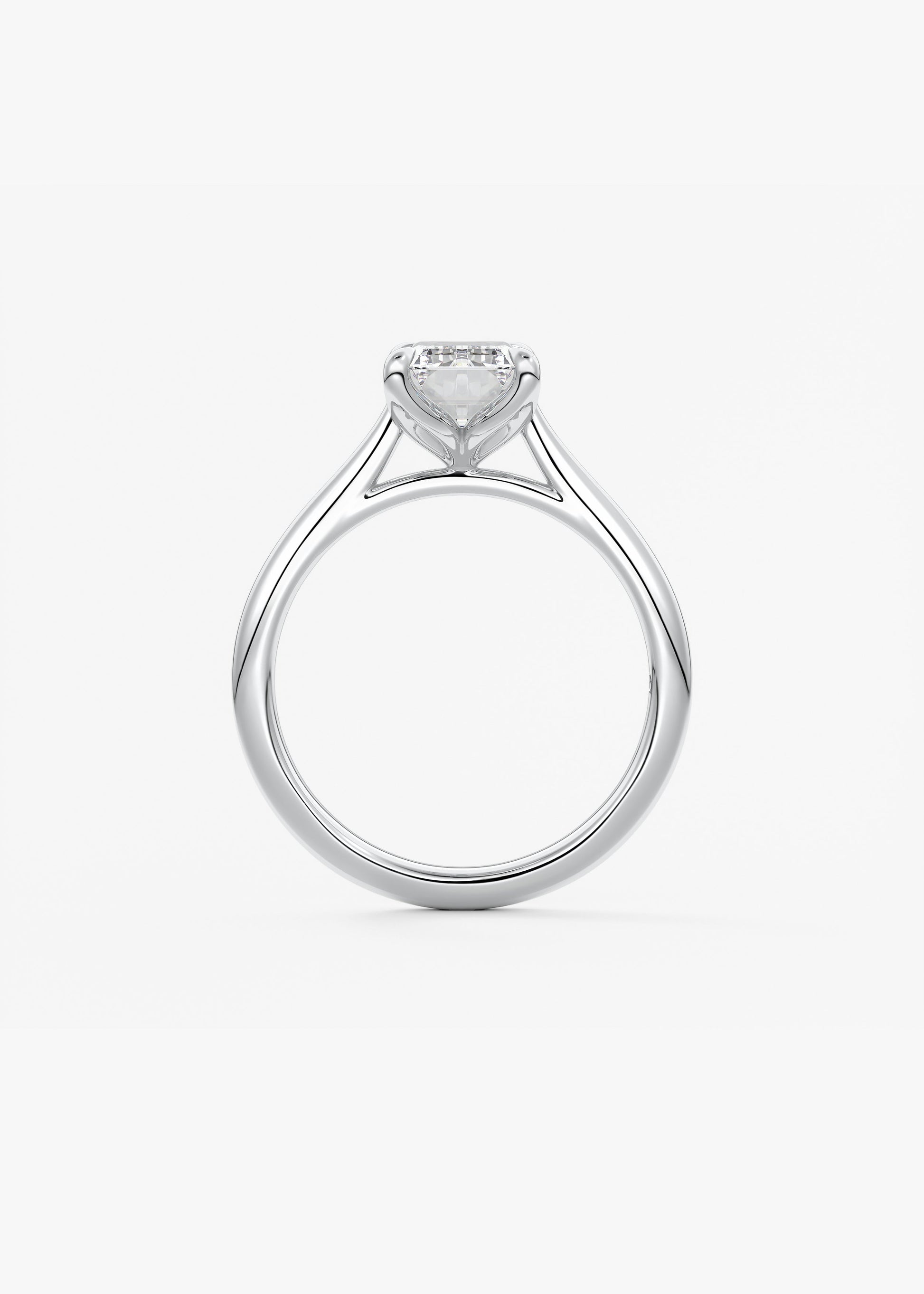 Oval Solitaire With Raised Basket Gallery Lab Grown Diamond Engagement Ring