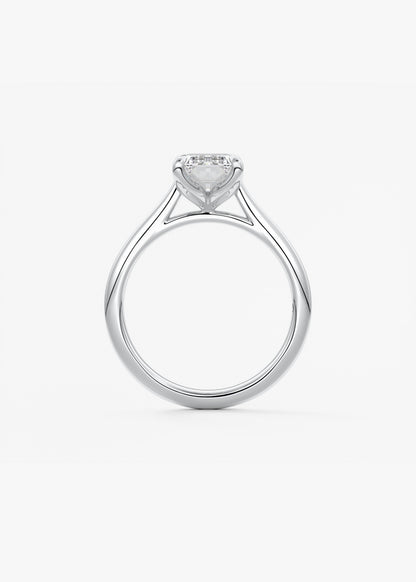 Oval Solitaire With Raised Basket Gallery Lab Grown Diamond Engagement Ring