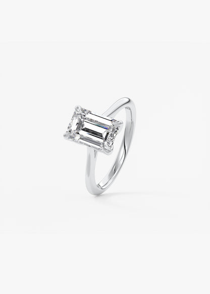 Oval Solitaire With Raised Basket Gallery Lab Grown Diamond Engagement Ring