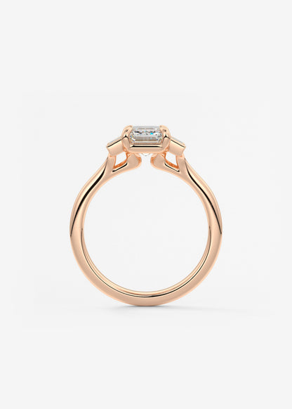 Oval Solitaire With Raised Basket Gallery Lab Grown Diamond Engagement Ring
