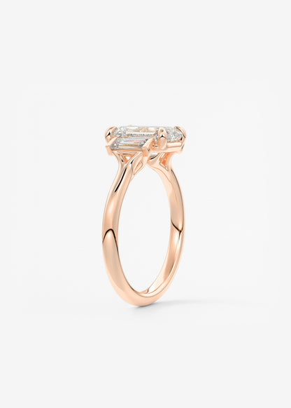Oval Solitaire With Raised Basket Gallery Lab Grown Diamond Engagement Ring