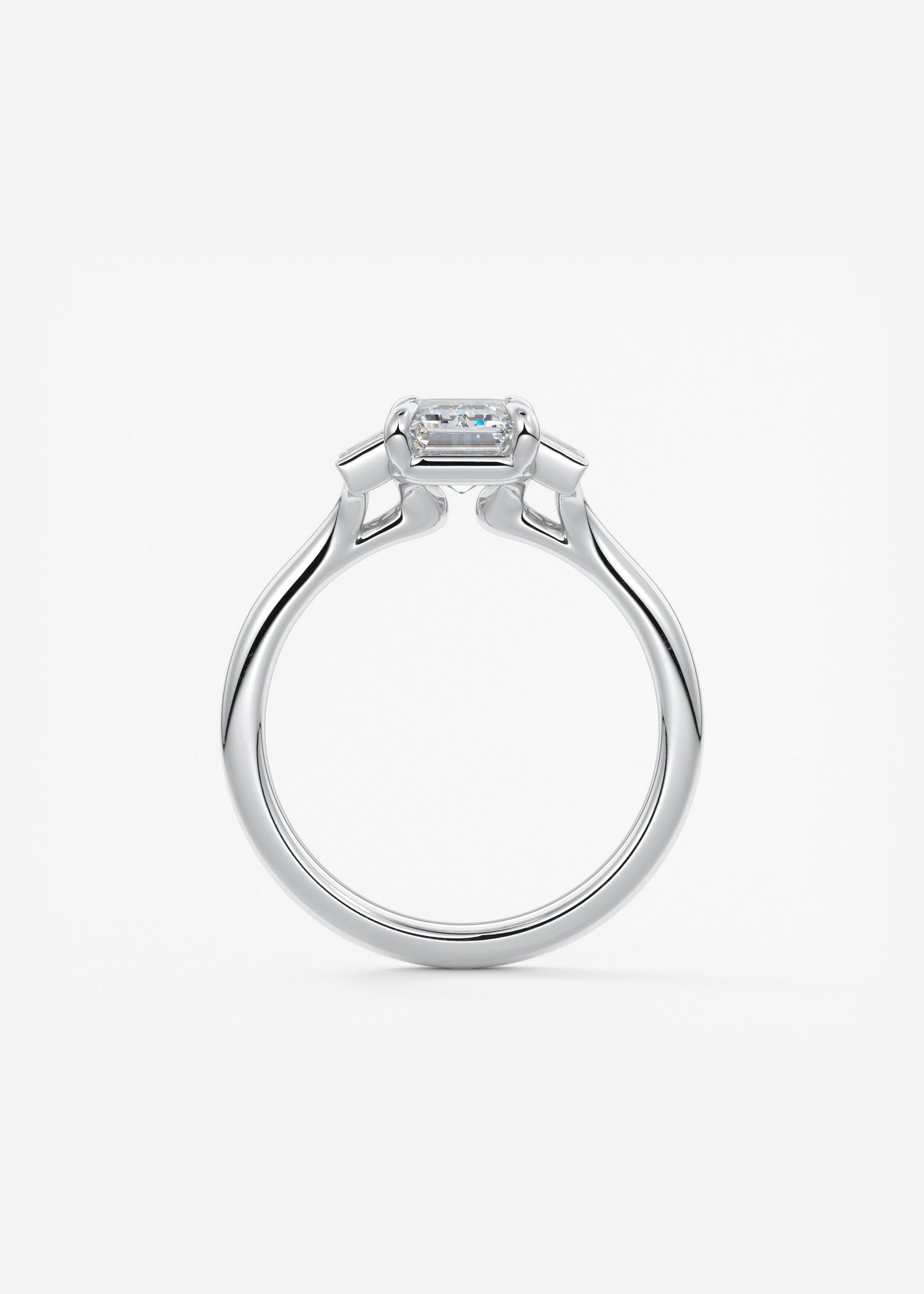 Oval Solitaire With Raised Basket Gallery Lab Grown Diamond Engagement Ring