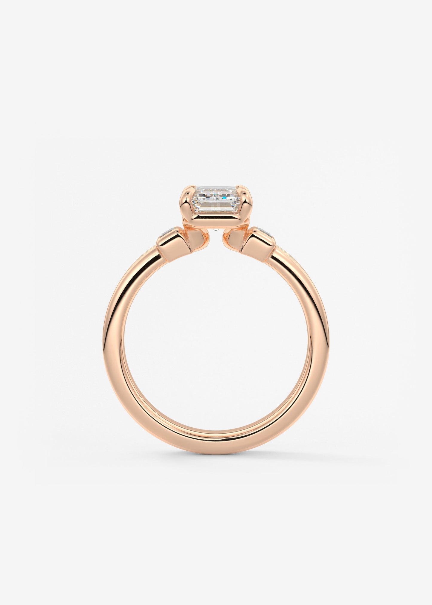 Oval Solitaire With Raised Basket Gallery Lab Grown Diamond Engagement Ring