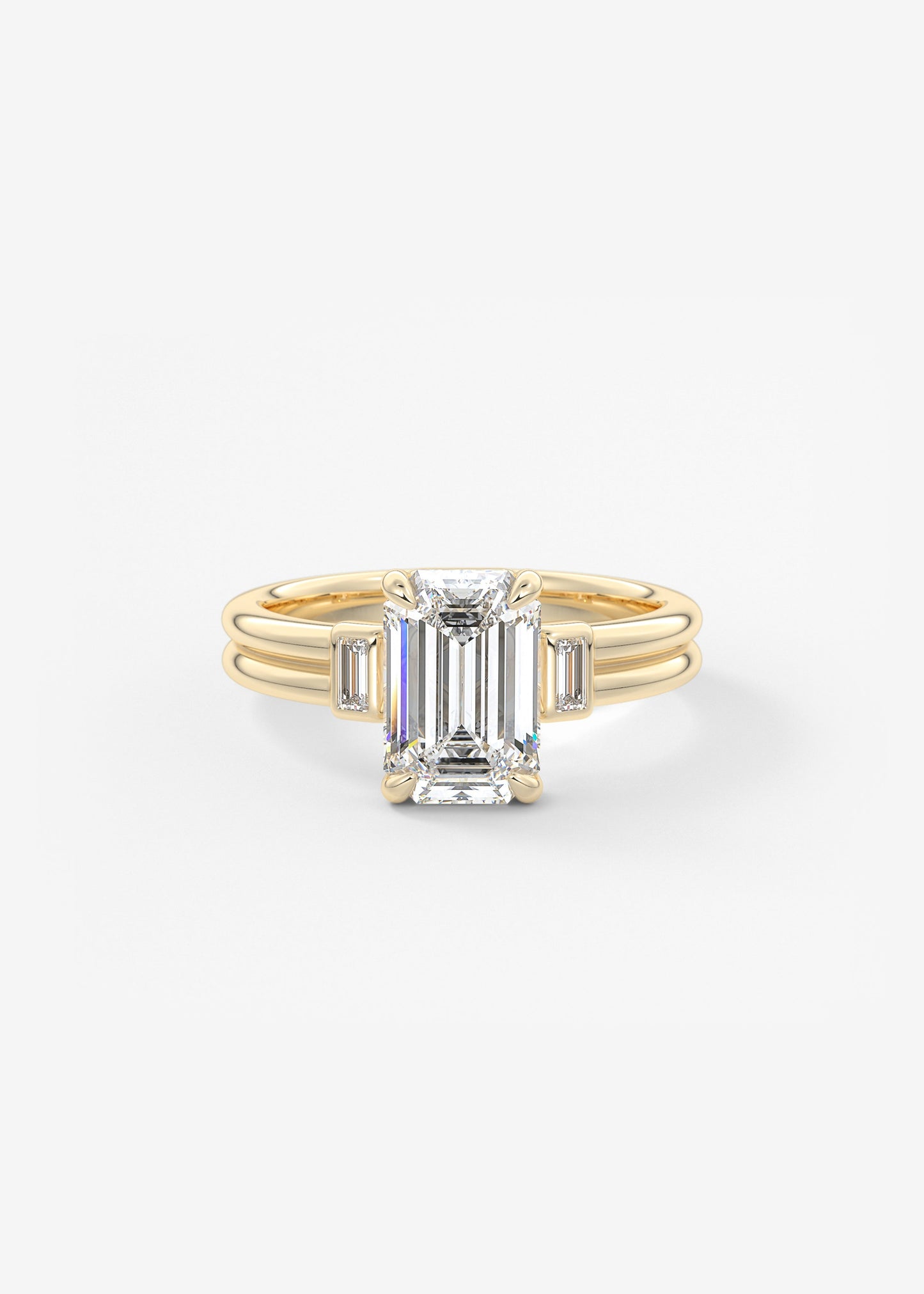 Oval Solitaire With Raised Basket Gallery Lab Grown Diamond Engagement Ring