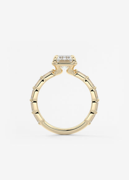 Oval Solitaire With Raised Basket Gallery Lab Grown Diamond Engagement Ring