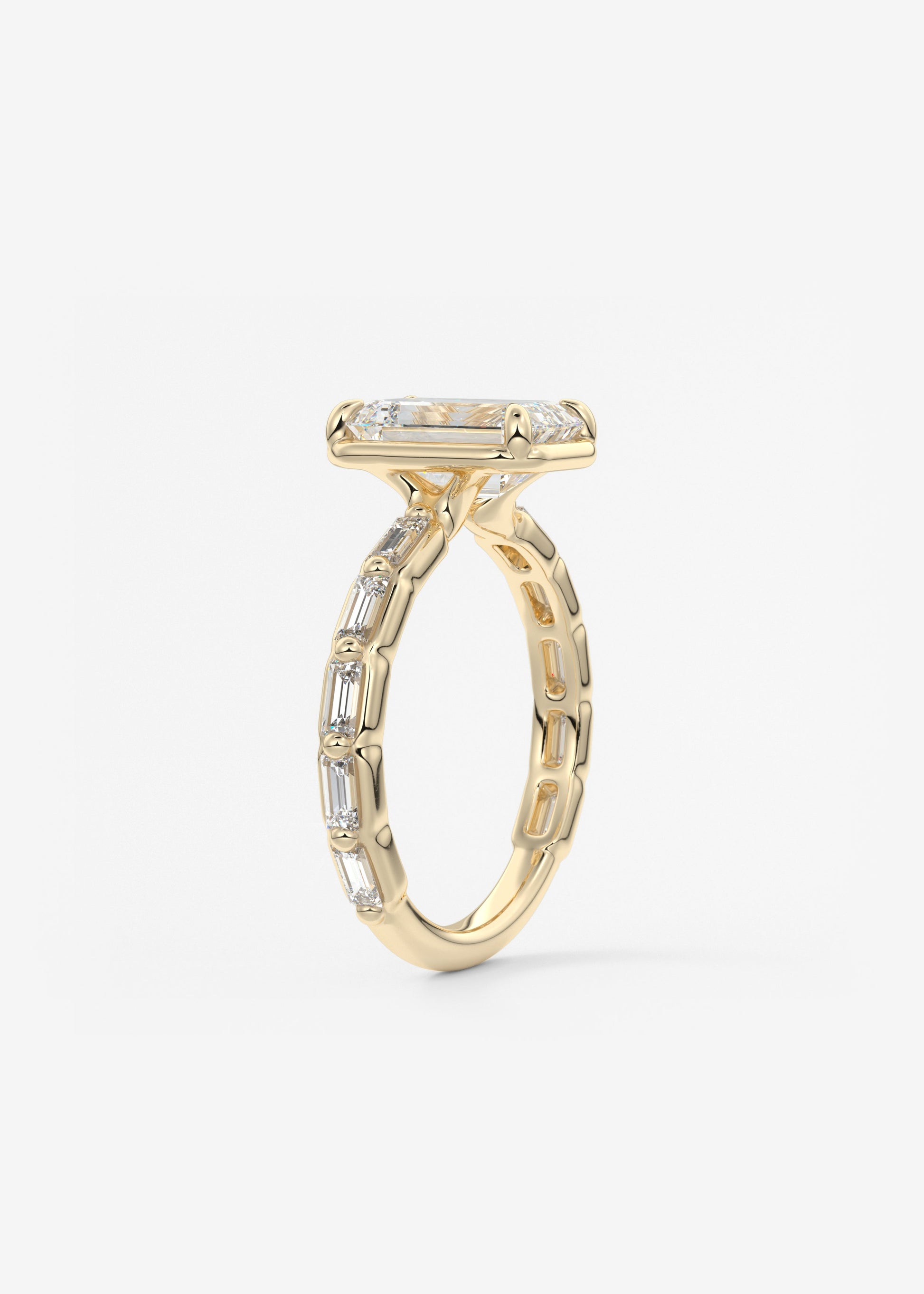 Oval Solitaire With Raised Basket Gallery Lab Grown Diamond Engagement Ring
