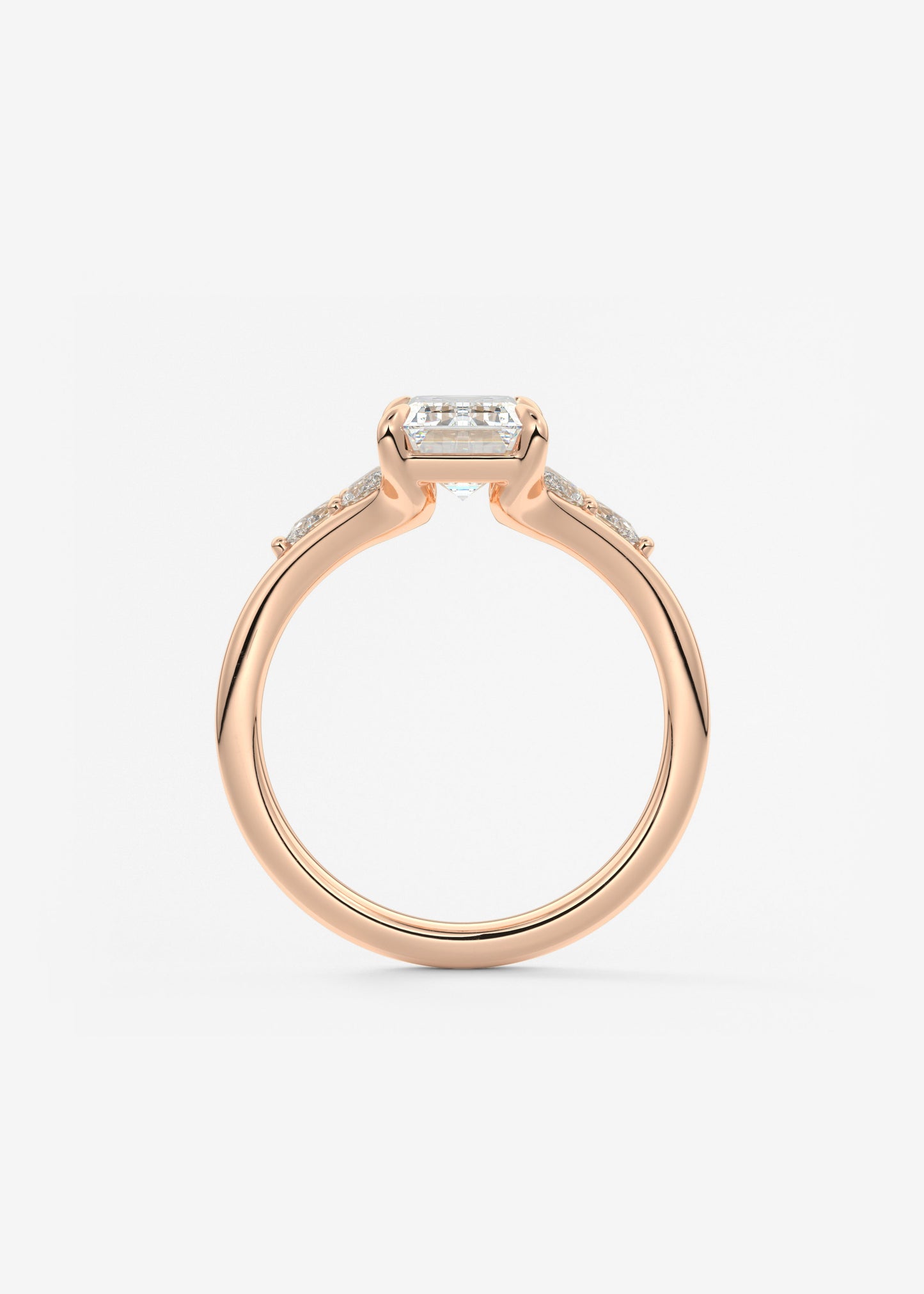 Oval Solitaire With Raised Basket Gallery Lab Grown Diamond Engagement Ring
