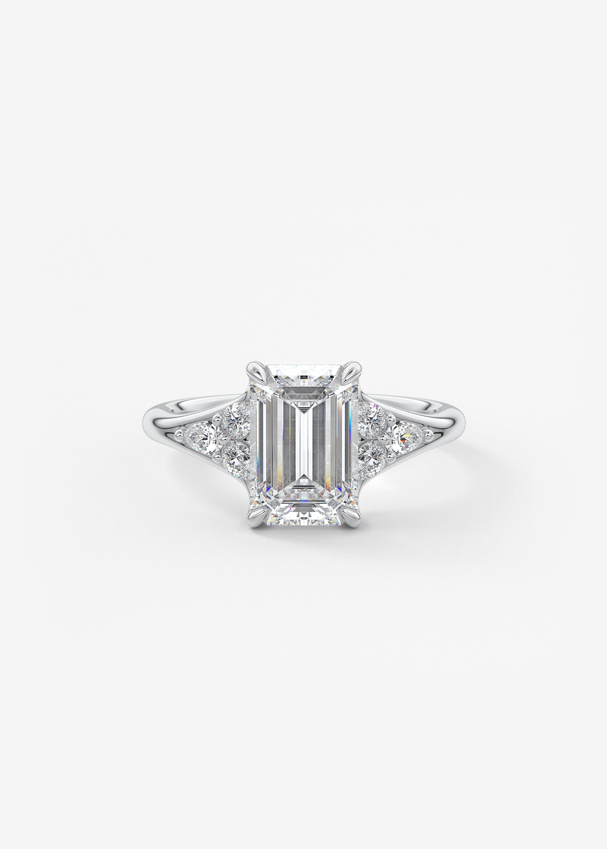 Oval Solitaire With Raised Basket Gallery Lab Grown Diamond Engagement Ring