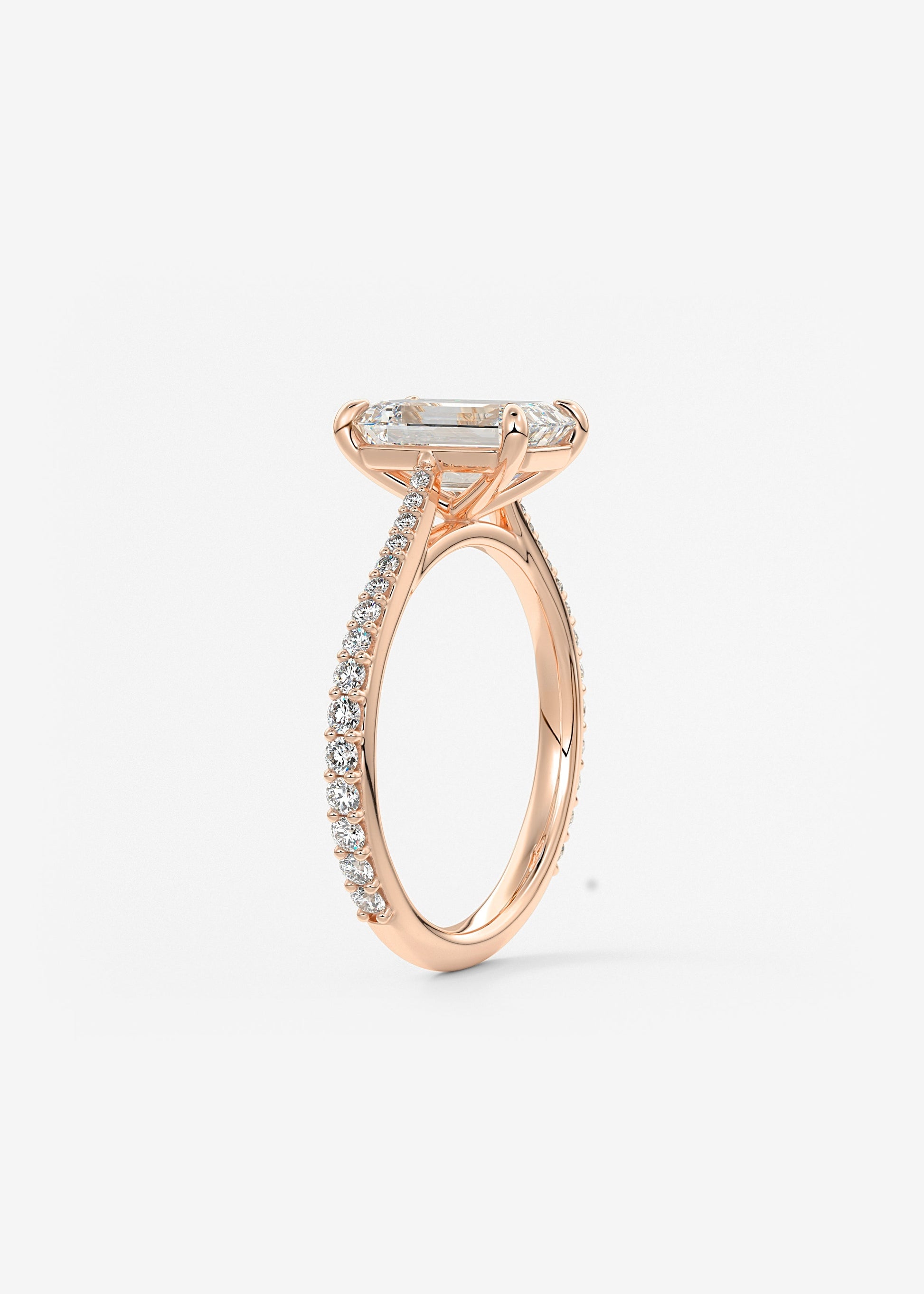 Oval Solitaire With Raised Basket Gallery Lab Grown Diamond Engagement Ring