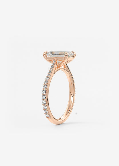 Oval Solitaire With Raised Basket Gallery Lab Grown Diamond Engagement Ring