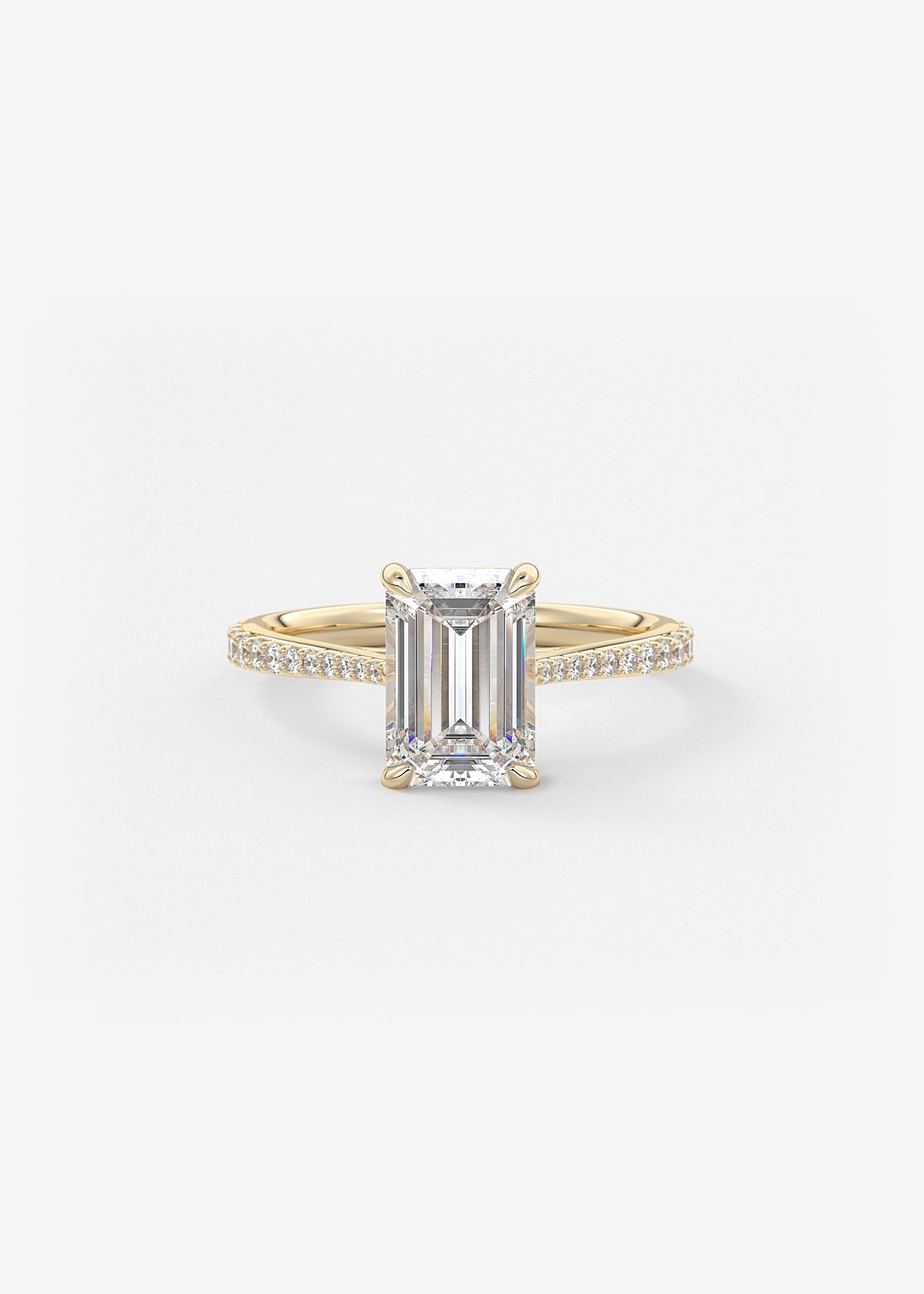 Oval Solitaire With Raised Basket Gallery Lab Grown Diamond Engagement Ring