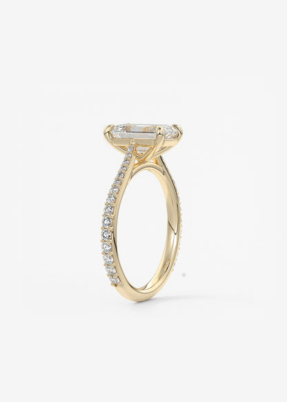 Oval Solitaire With Raised Basket Gallery Lab Grown Diamond Engagement Ring