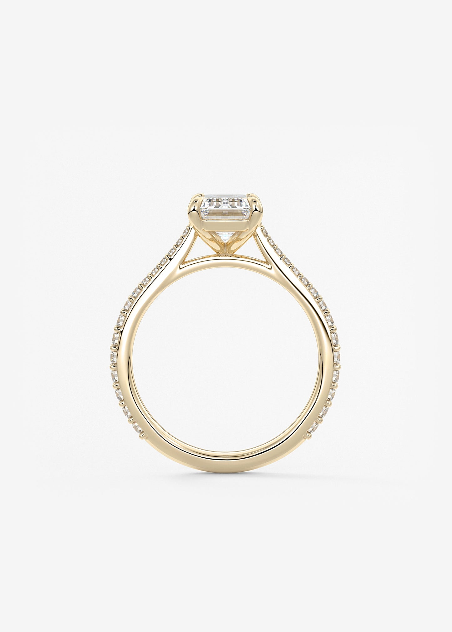 Oval Solitaire With Raised Basket Gallery Lab Grown Diamond Engagement Ring