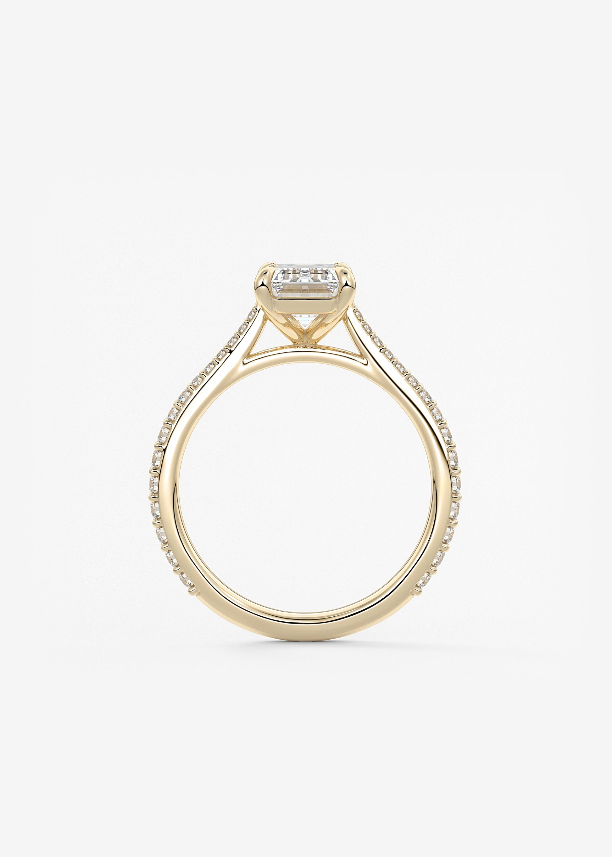 Oval Solitaire With Raised Basket Gallery Lab Grown Diamond Engagement Ring