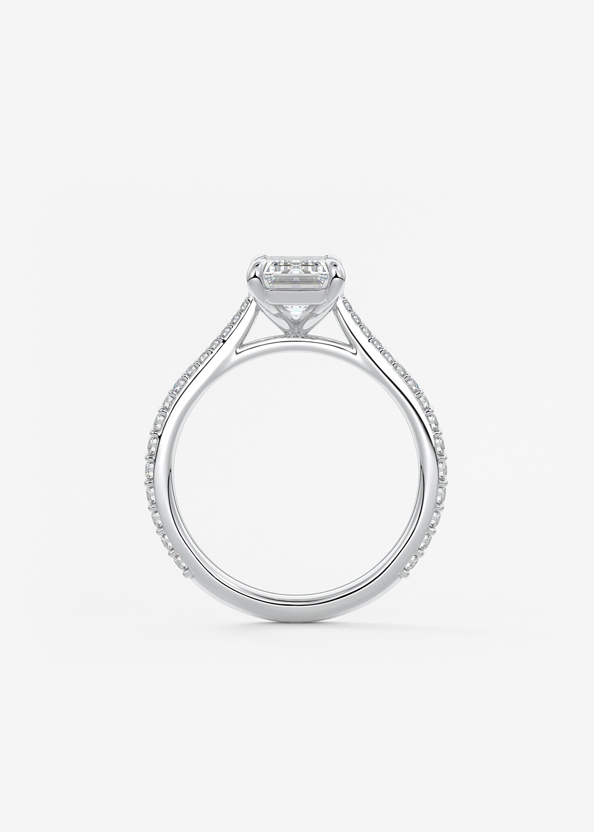 Oval Solitaire With Raised Basket Gallery Lab Grown Diamond Engagement Ring