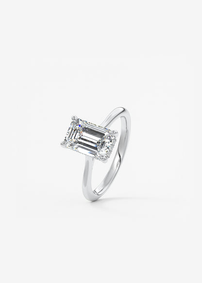 Oval Solitaire With Raised Basket Gallery Lab Grown Diamond Engagement Ring