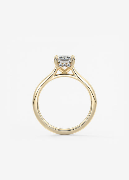 Oval Solitaire With Raised Basket Gallery Lab Grown Diamond Engagement Ring
