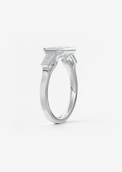 Oval Solitaire With Raised Basket Gallery Lab Grown Diamond Engagement Ring