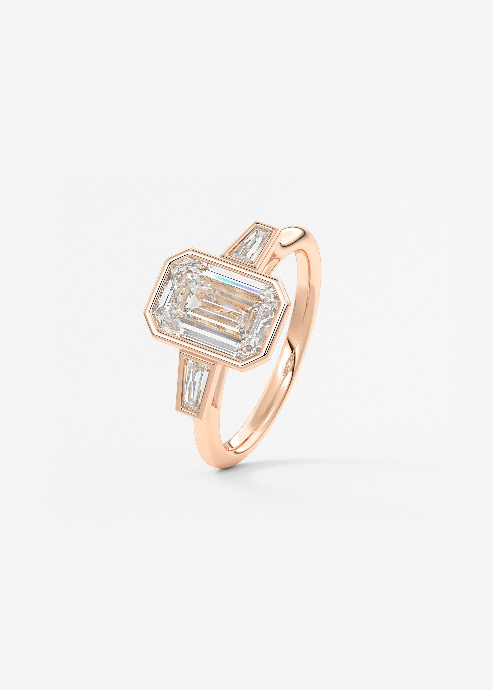 Oval Solitaire With Raised Basket Gallery Lab Grown Diamond Engagement Ring