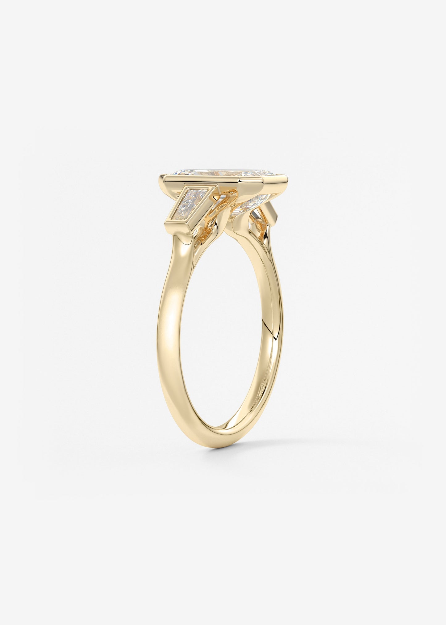Oval Solitaire With Raised Basket Gallery Lab Grown Diamond Engagement Ring