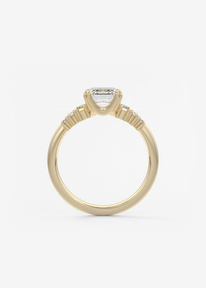 Oval Solitaire With Raised Basket Gallery Lab Grown Diamond Engagement Ring