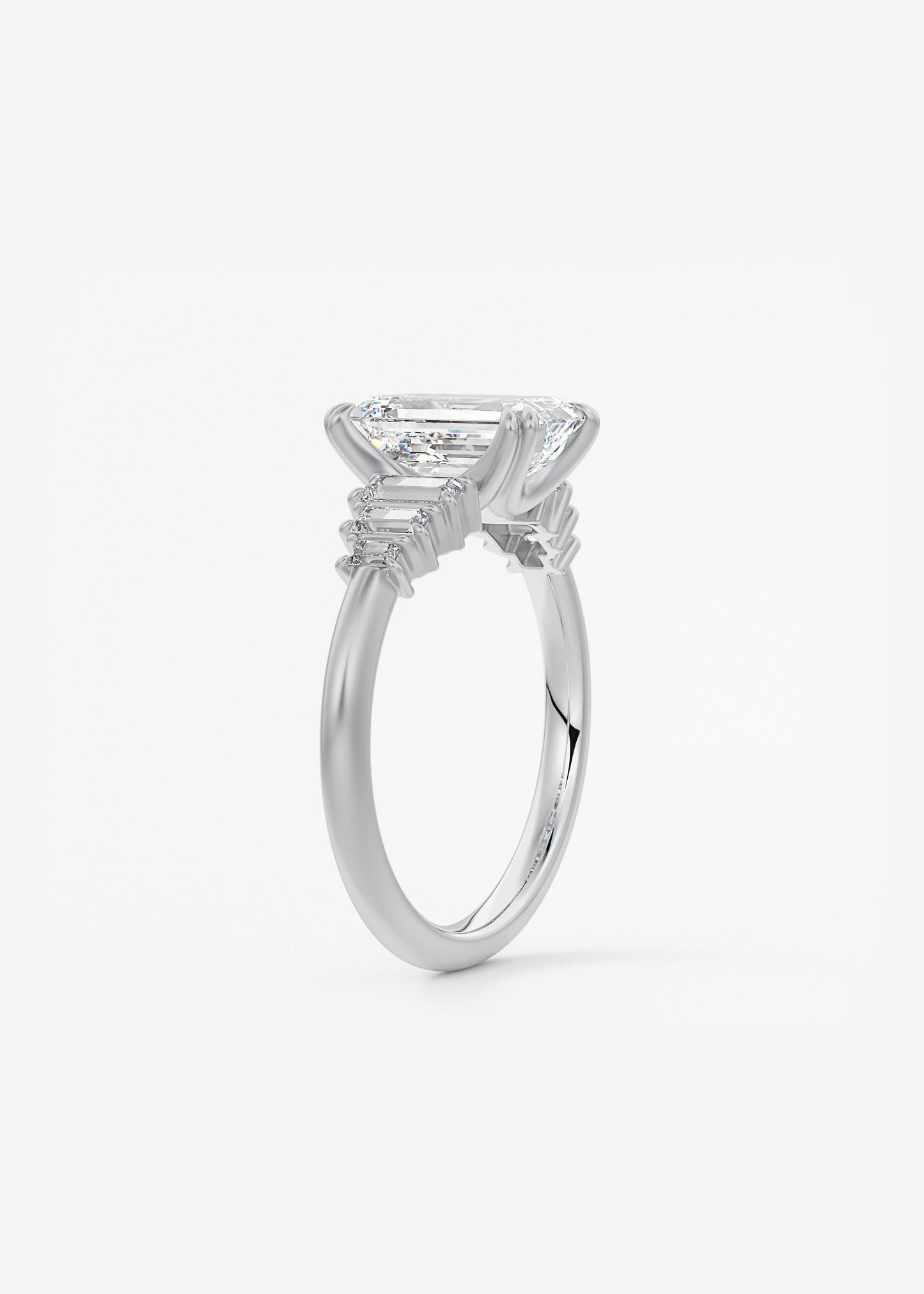 Oval Solitaire With Raised Basket Gallery Lab Grown Diamond Engagement Ring